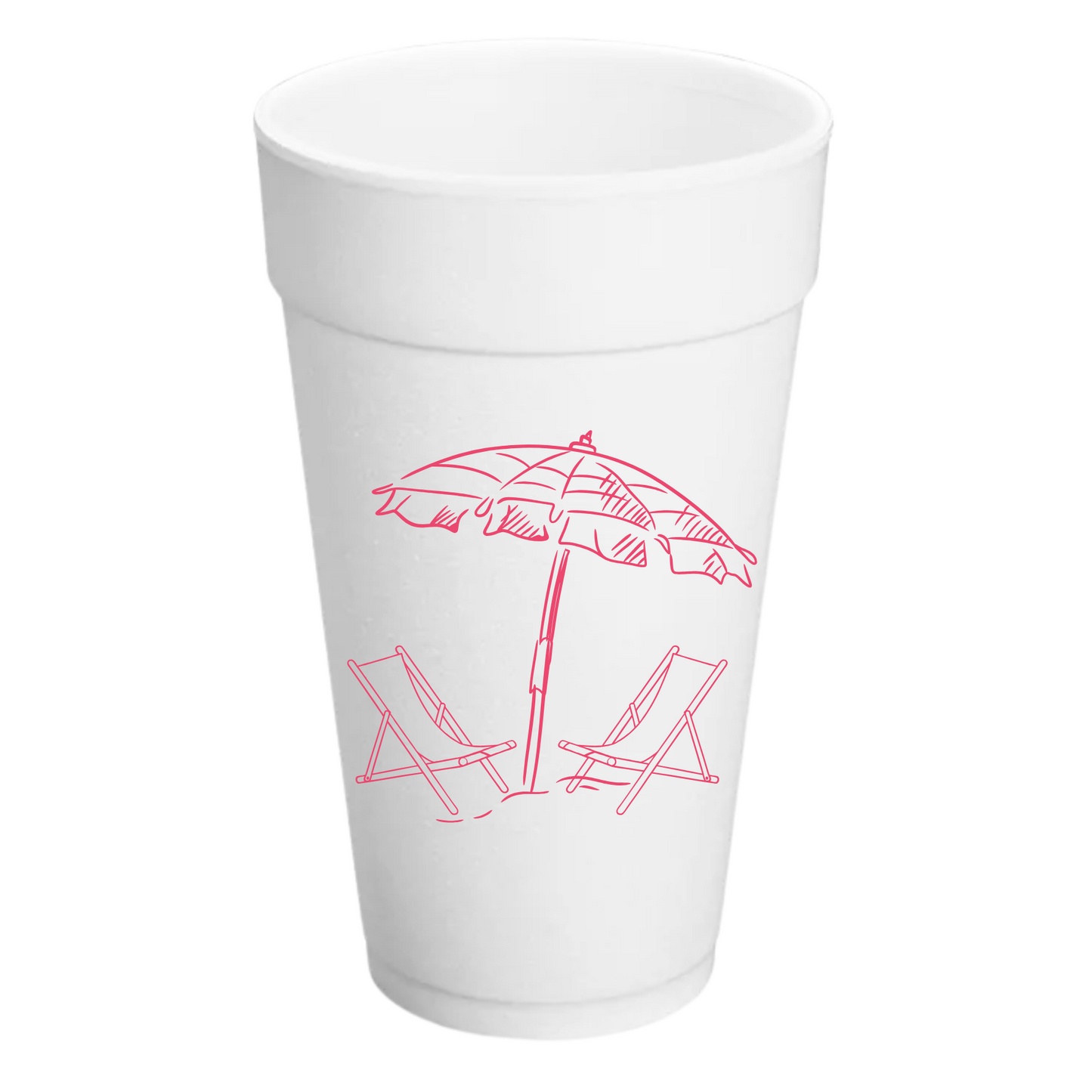 Pink Paradise 20 oz. Styrofoam Cups
