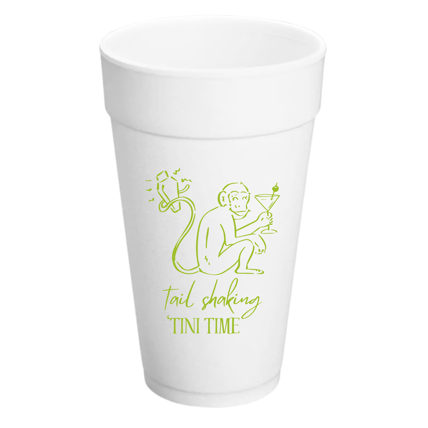 Tini Time 20 oz. Styrofoam Cups