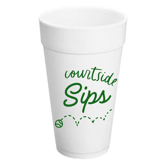 Courtside Sips 20 oz. Styrofoam Cups