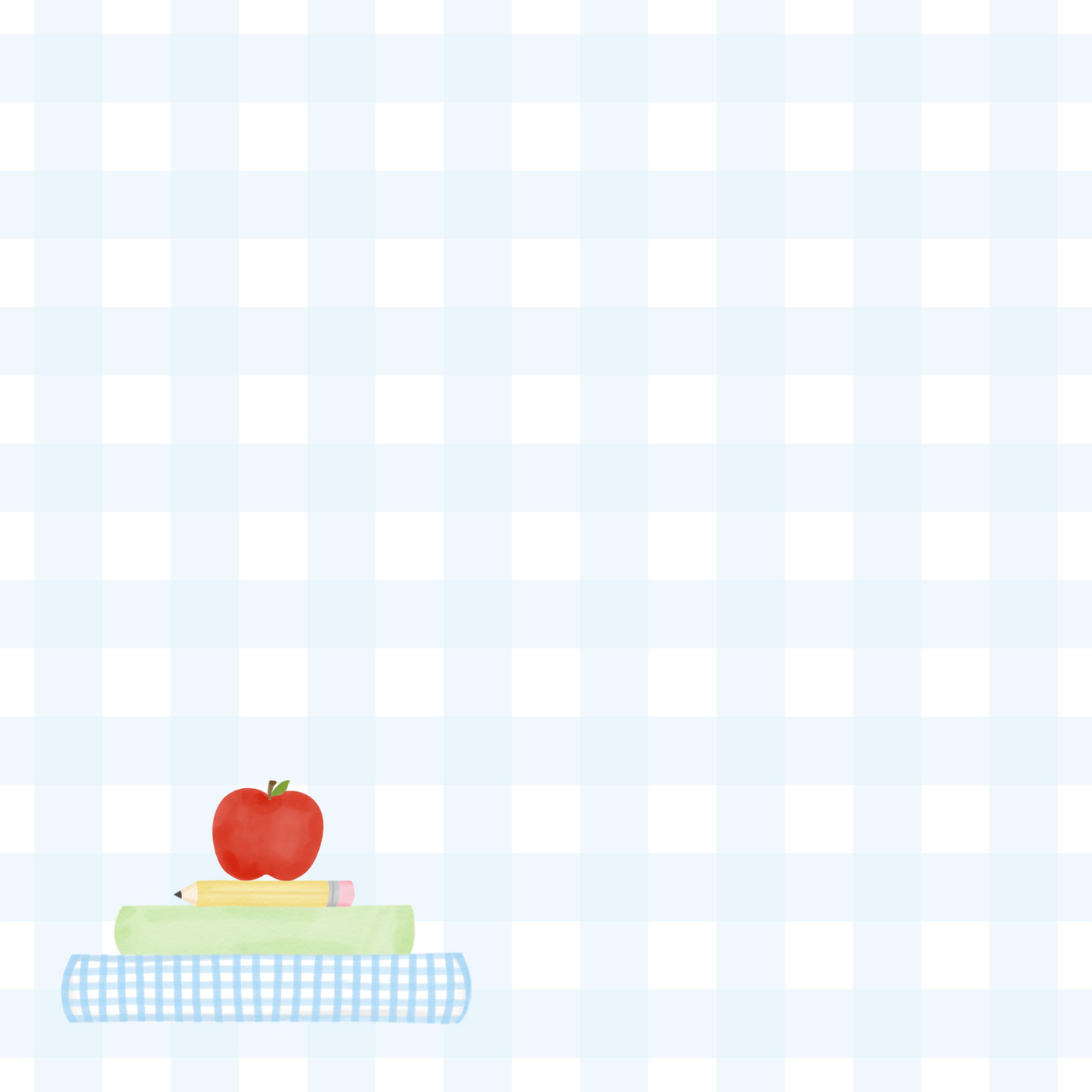Blue Plaid Books Notepad