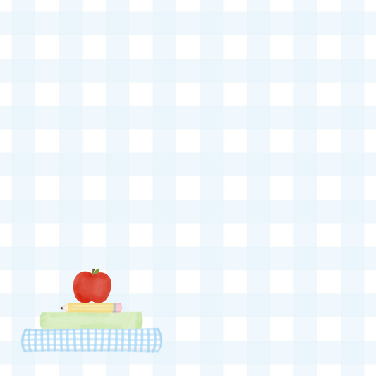 Blue Plaid Books Notepad